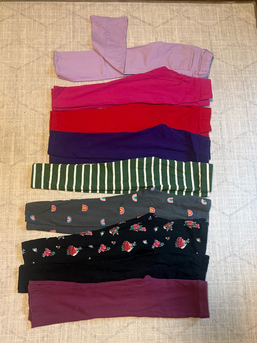 Girls’ Assorted Color Leggings Pack (9 pairs)- GAP, Primary, & Cat & Jack - 5t
